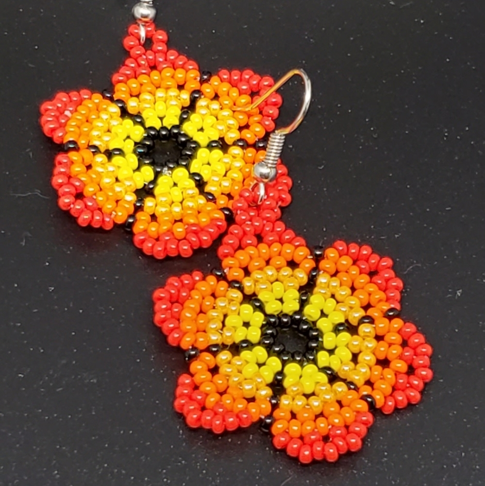 Earrings Handmade Huichol Style